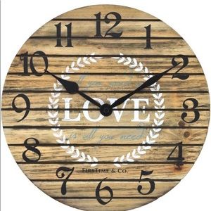 Love Pallet 12” wall clock